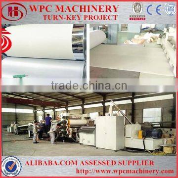 Plastic WPC PVC free foamed sheet machine with CE