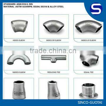 Stainless Steel Pipe Fitting/90 degree Elbow