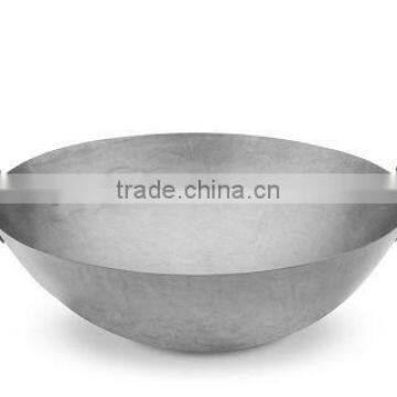 different sizes carbon steel wok