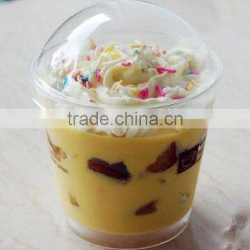 China Manufactory Provide PS Material Blister Process Disposable Plastic Ice Cream Cup Lids