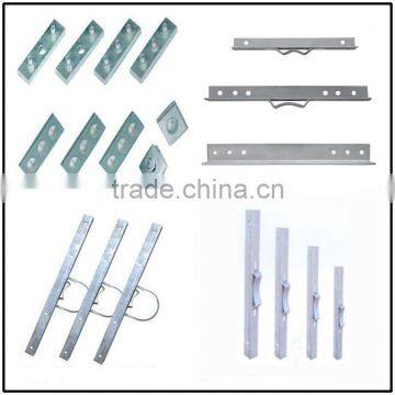 Metal power pole arm