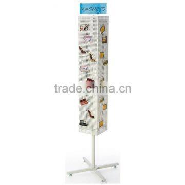 Magnetic Floor Spinner Free Standing Pegboard Display Stand