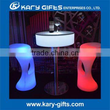 Certified & Hot Sale Lighted Cube/round Illuminated Led Drinking BAR Table Event Furniture Designs photo-3