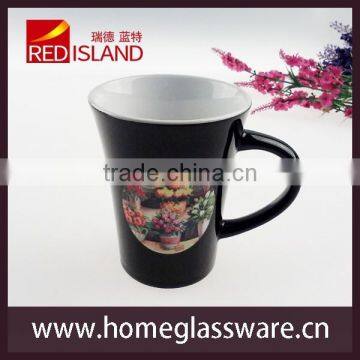 glass works supply wide mouth coffee mug ceramic coffee mug porcelain coffee mugs