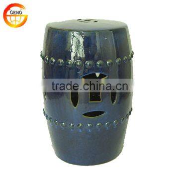 Modern chinese ceramic drum stool