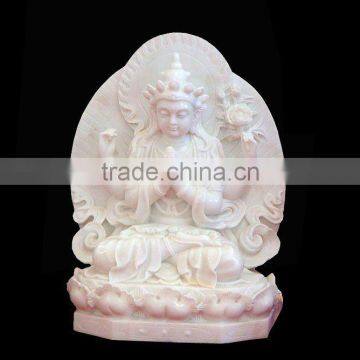 Chinese Small Handicraft of Marble Buddha