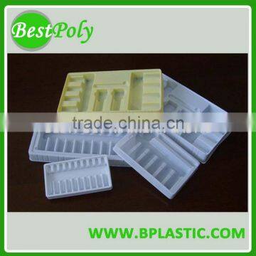 Plastic ampoule tray, custom bottle tray