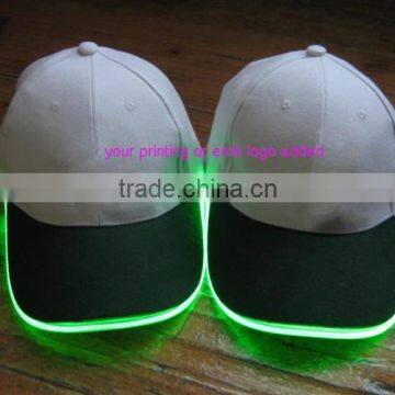 kids led flashing baseball cap/kids jazz cap