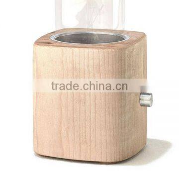 Wooden Base Table Lamp Creative Small LED Acrylic Stereoscopic Shaped Night Light Eco-friendly Desk Lamp photo-6