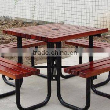 Arlau Wood Park Patio Dining Table photo-4