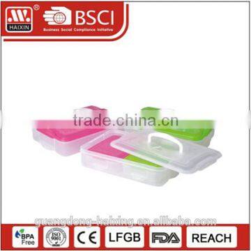 Plastic sushi food container