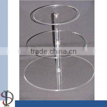 Round Acrylic Cake Display Stand