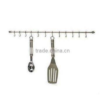 Kitchen Stainless Steel Utensil Hanging Rack 52cm