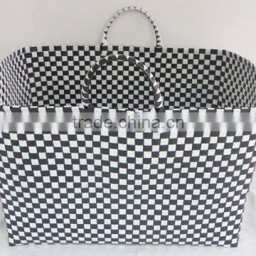 Cheap Large pp Strip Plastic Woven Basket photo-2