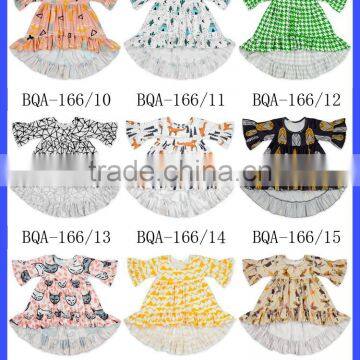 New Style FAUX SUEDE Material Girls Tops Wholesale Children Ruffle Girls Shirts photo-5