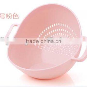 Super Practical Creative Fashion Plastic Wash Rice Colander Strainer Sieve Bright Kitchen Plastic Drain Vegetable Basket photo-2
