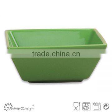 5.5" Solid Yellow Color Square Bowl in Solid Color photo-2