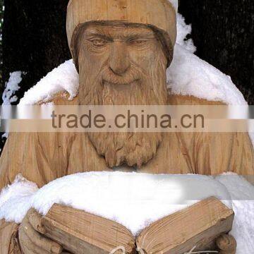 Religious Decorative Sculpture Sitting Reading Book Life Size Saint Charbel Satues for Sale photo-2