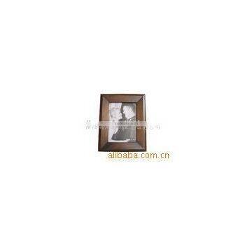 brown color wooden photo frame