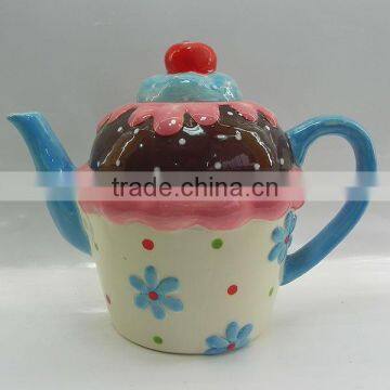 Lovely teapot/ceramic tea pot/ porcelain teapot for home decor