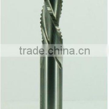 solid carbide two flute roughing spiral bits