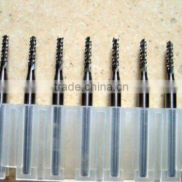 tungsten carbide blades 4 flutes pcb cutters for milling machine