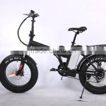 China factory wholesale 20 inch folding ebike fat tire beach cruiser electric bike