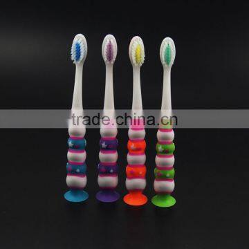 Personalized Toothbrush for Kids Round Handle With Sucker Bottom Teeth Care for Children photo-4