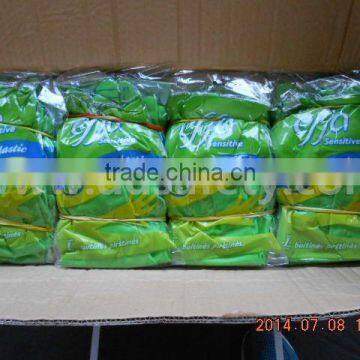 DDSAFETY Rubber Black Industry Gloves White Inside And Black Outside Gloves