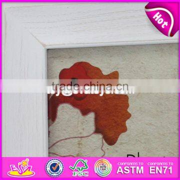 оптовая на заказ деревянные белые рамки для картин для украшения дома W09A029 photo-3