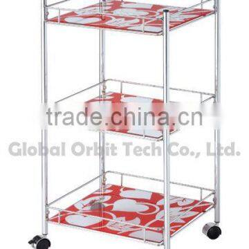 3 Tier Metal Book Shelf/magazine Rack/ Sheet Metal Storage Rack photo-2