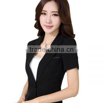 2016 New Design For Female Short Sleeve Office Uniform photo-2
