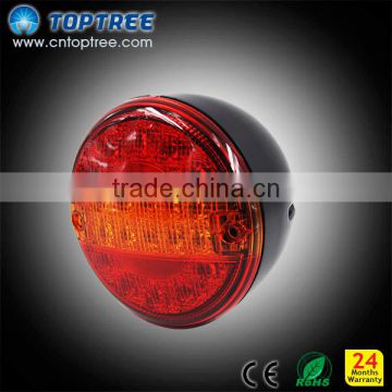 Red truck led round trail lights 12v 24v led hamburger lamp ip68 round