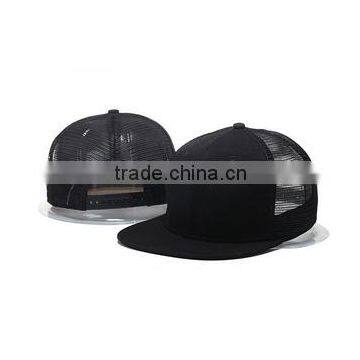 2017 Custom Trucker Snapback Cap Embroidery Flat Brim Snapback Mesh Hat 6 Panel Cap photo-6