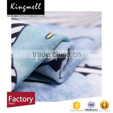 Custom Digital Printed Silk Linen Wholesales Fabric for Top/dress/shirts photo-3
