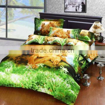New Design Digital Maple Leaf Printed Hotel Bed Sheet photo-3