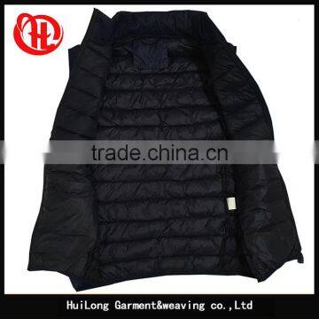 Ready Made Stock Nylon Fabric Men Jacket Winter Vest photo-3