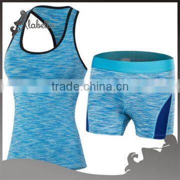 2 Pcs Fashion Yoga Gym Bodybuilding Fitness Sports Wear Set Clothing for Women photo-3