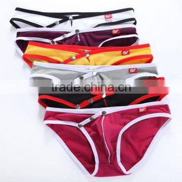 Custom Men's Underwear Sey Mesh Sport Briefs Breathable Athletic Mesh Fashion Design Slim Fit Briefs Underwear for Gay Man 6 Col photo-5