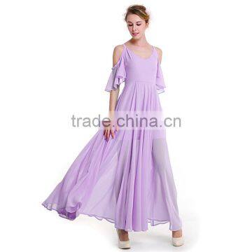 Maxnegio Full Sexy Cold Shoulder 2016 Long Maxi Casual Maxi Evening Dress photo-5