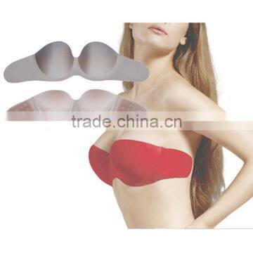 sexy woman strapless invisible no hook bra