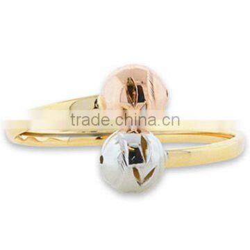 Three Tone Flexible Bangles, Gold Plated Bangle, Machine Cut Bangle, Fashionable Bangle, Jewelry Manufacturers photo-2