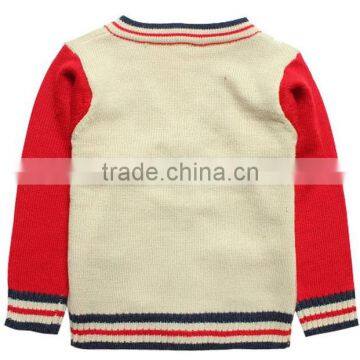 Little Baby Boy v Collar Kids Wool Cashmere Cardigan Sweater photo-4