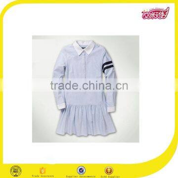 2016 high quality korean children islamic school girls uniform pictures polo dress