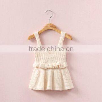 2-7 Years 2017 Wholesale Autumn Cotton Knitted Strap Girls Vest photo-4