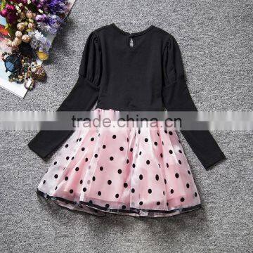 2016 Years Long Sleeve Princess Winter Dress Wholesale Children Clothes photo-2