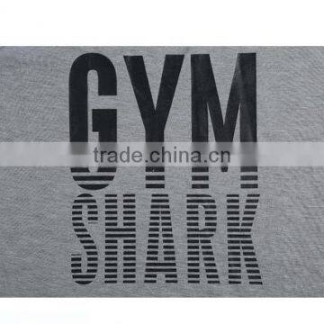 2016 New Design GYM Fitness Wear Singlet 95%Cotton 5%Spandex Screen Print GYM Shark Logo Men Tank Top Sport GYM Shark photo-3