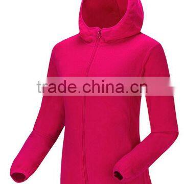 2017 Instocked Outdoor Fleece Zipper-up Jacket with hood