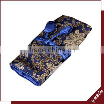 Chinese Factory Wholesales Stock Brocade Big Size 19*27CM Jewelry Roll Pouch JR028