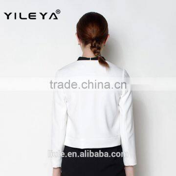 O Neck Single Breast Designed Red Fashion Casual Women European Italy Style Jackets on Sale photo-4